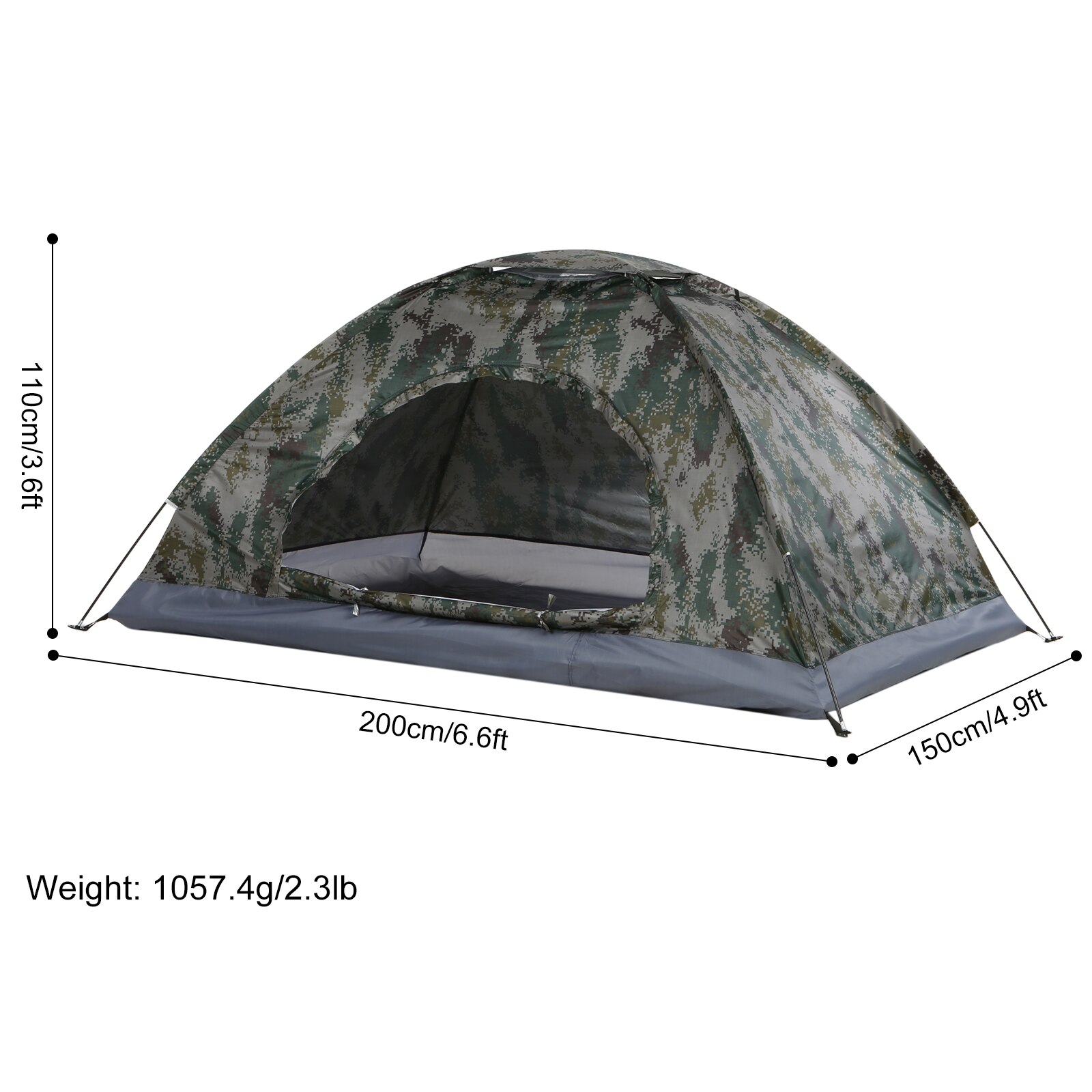 Cheap Goat Tents Single Layer Portable Tent Ultralight Camping Tent Anti UV Coating UPF 30+ for Outdoor Camping Backpacking Beach Fishing   